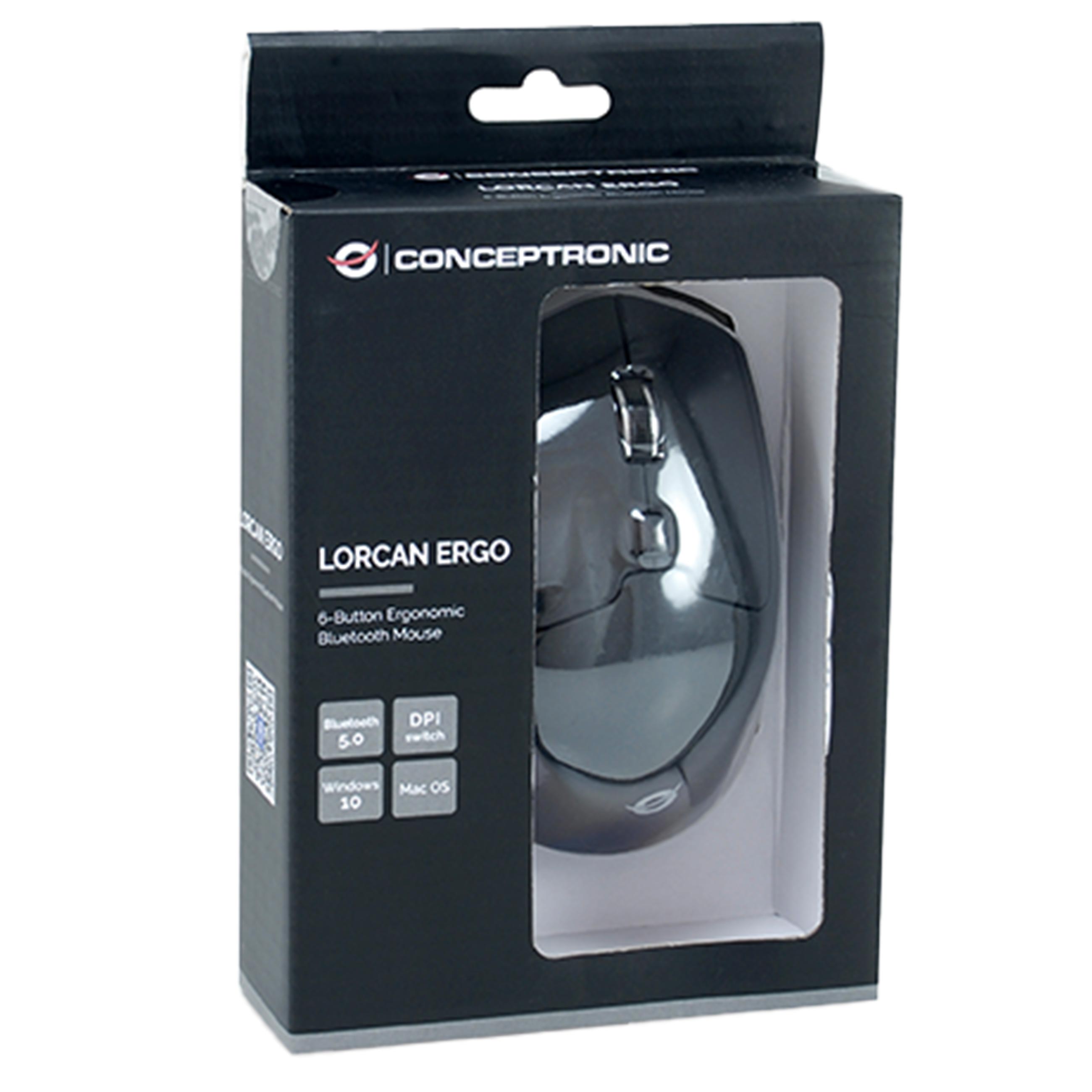 Conceptronic LORCAN02B - ergonomische Maus