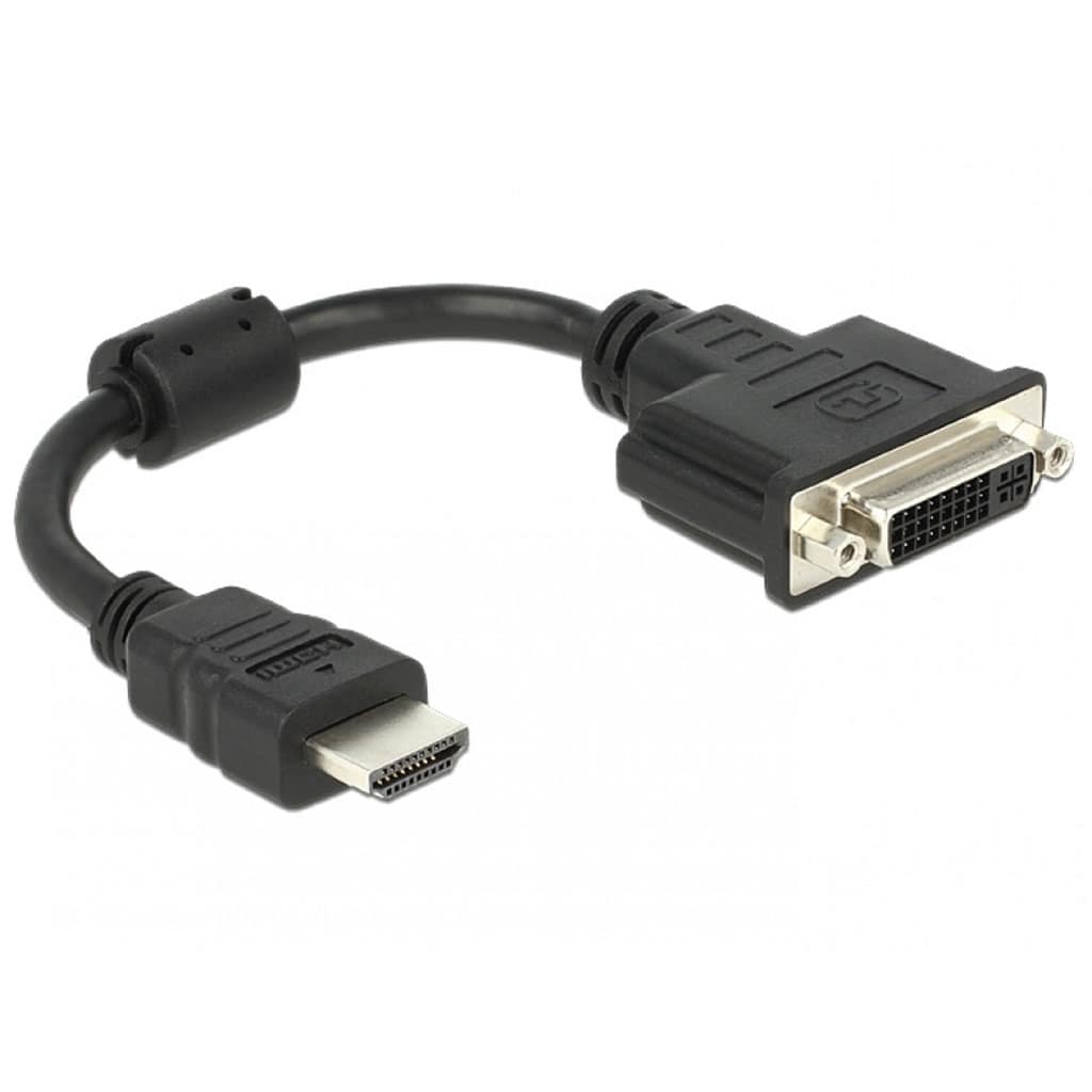 Delock HDMI auf DVI-I - Video Adapter - Schwarz - Neu