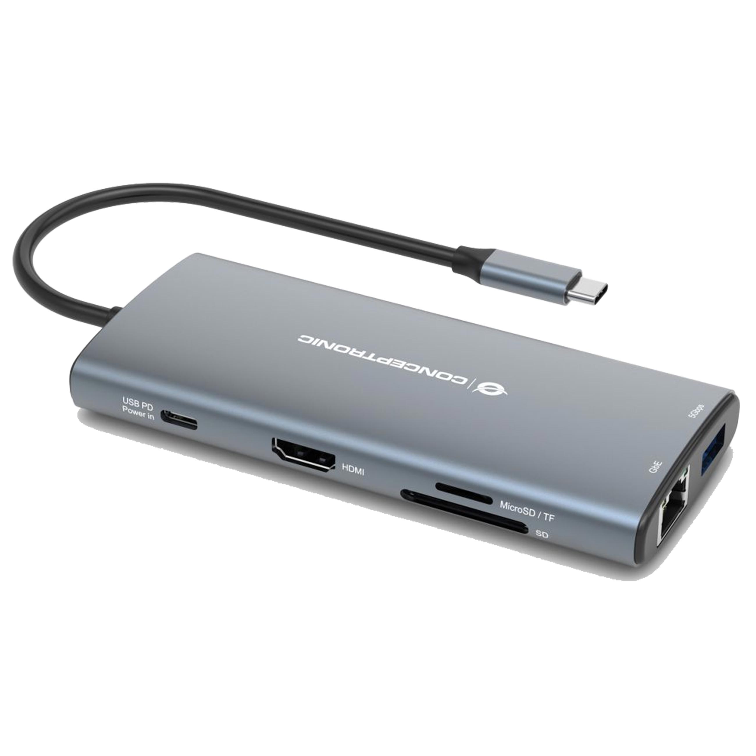 Conceptronic DONN06G 10-in-1 - Dockingstation