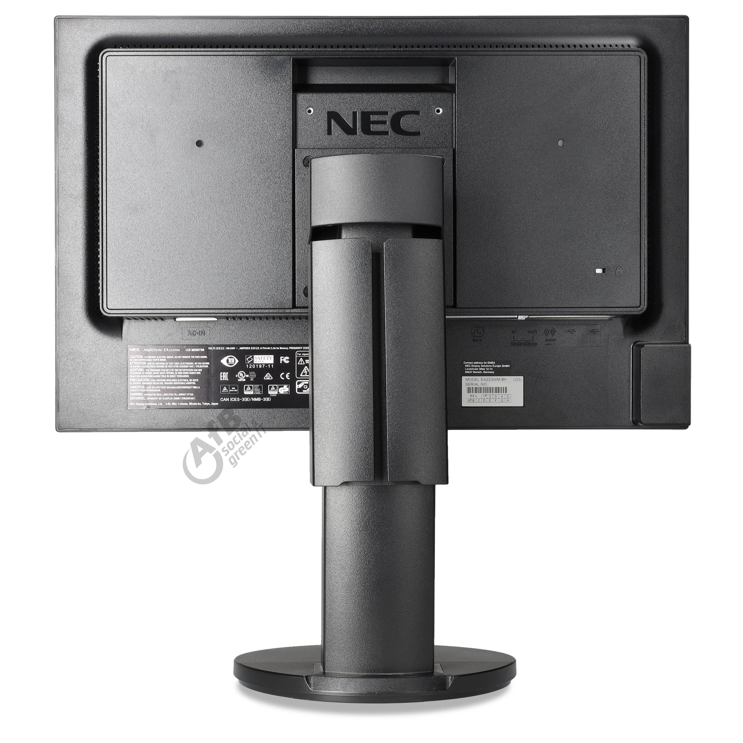 NEC MultiSync EA223WM-BK - 1680 x 1050 - WSXGA+ - 22,0 Zoll - 5 ms - Schwarz