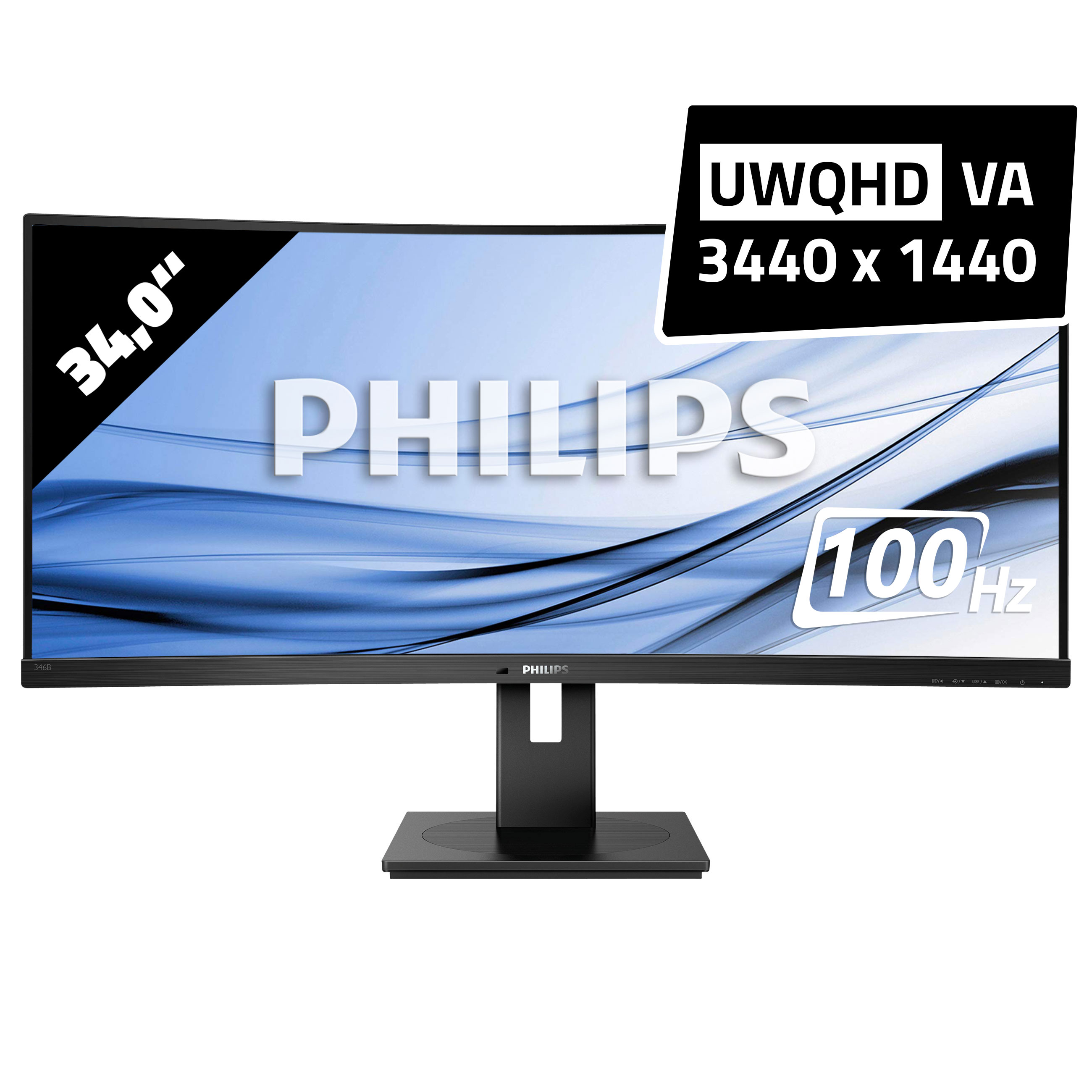 Philips 346B1C Curved UltraWide - 3440 x 1440 - WQHD