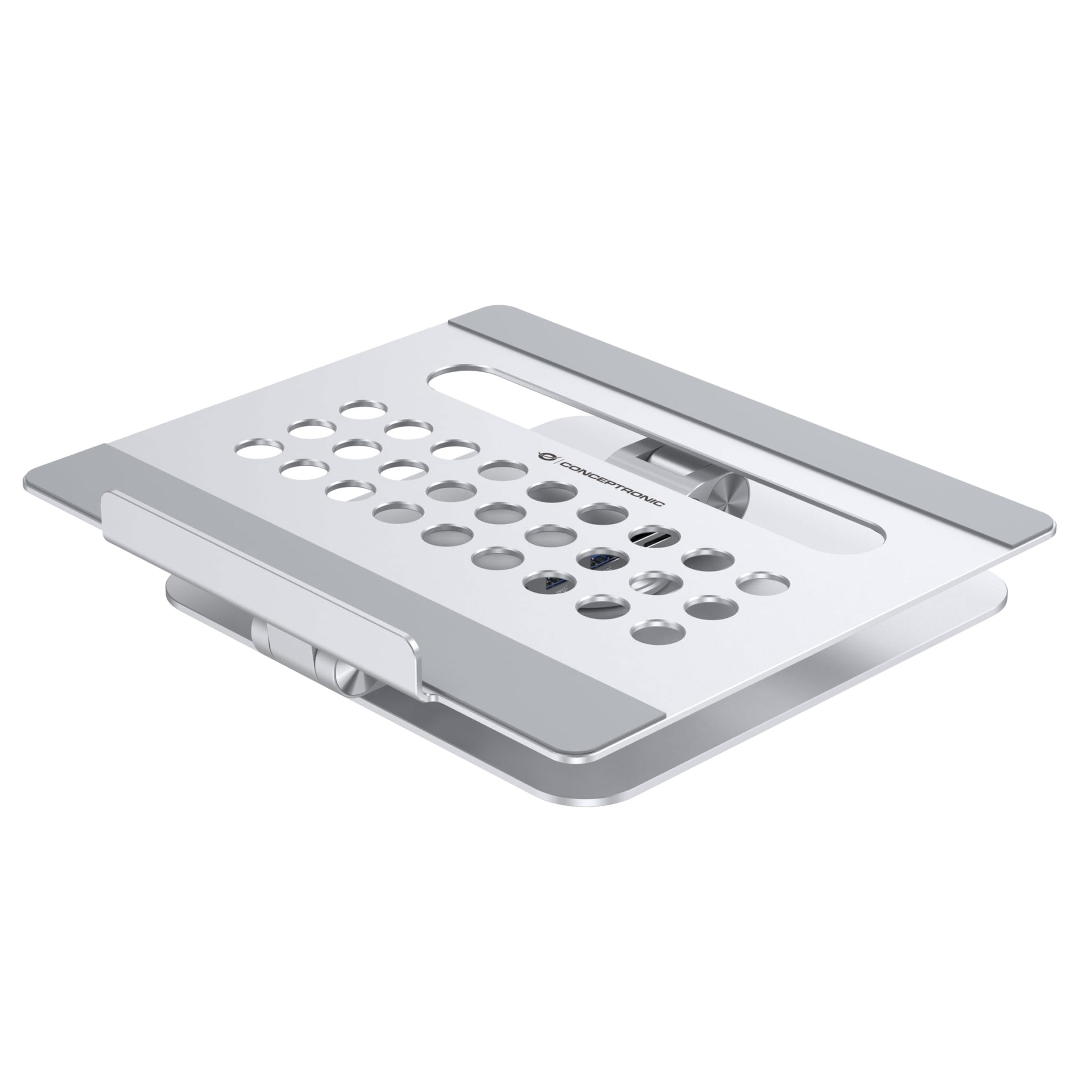 Conceptronic DONN27G - Laptop-Ständer mit 7-in-1-Dockingstation