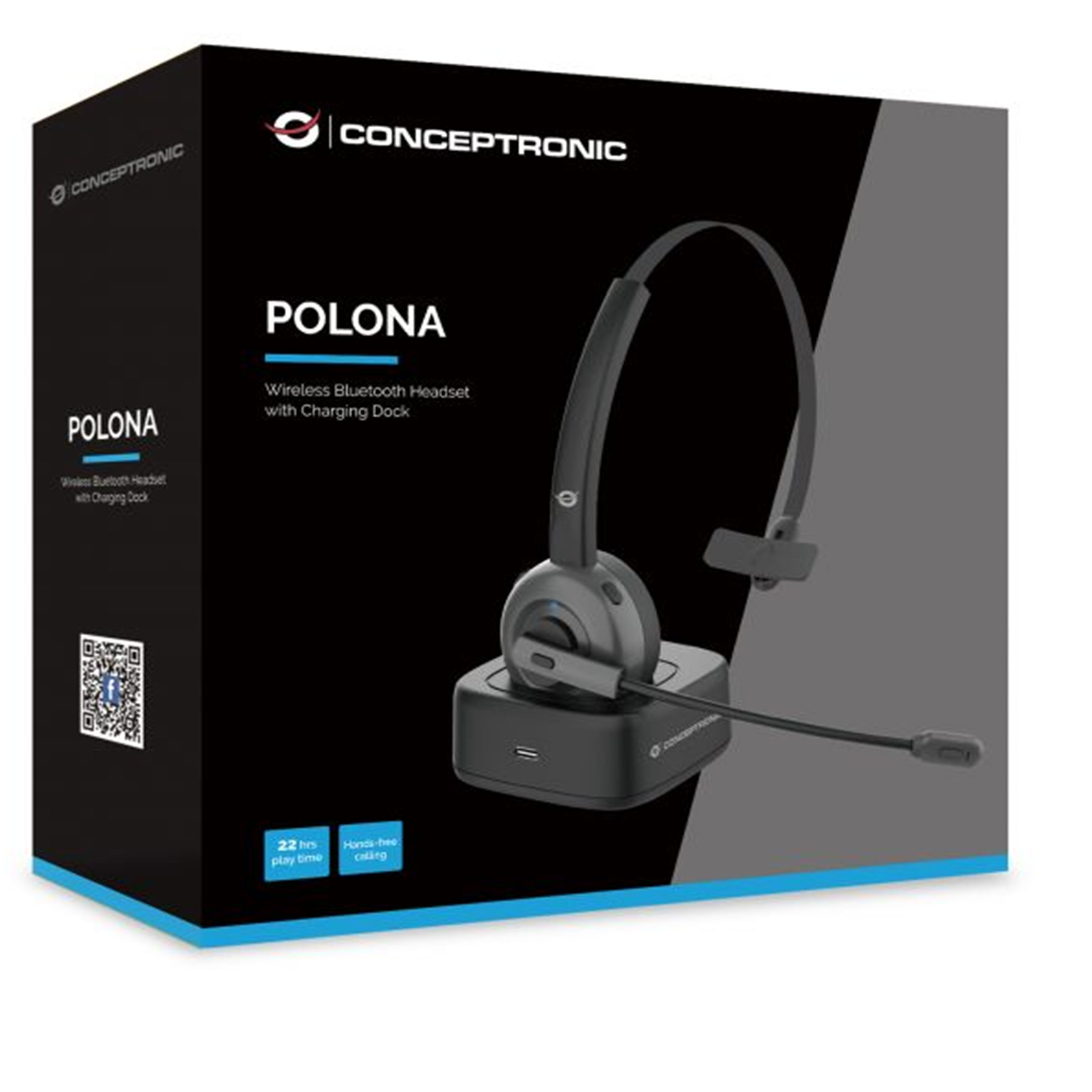 Conceptronic POLONA03BD - On-ear Headset