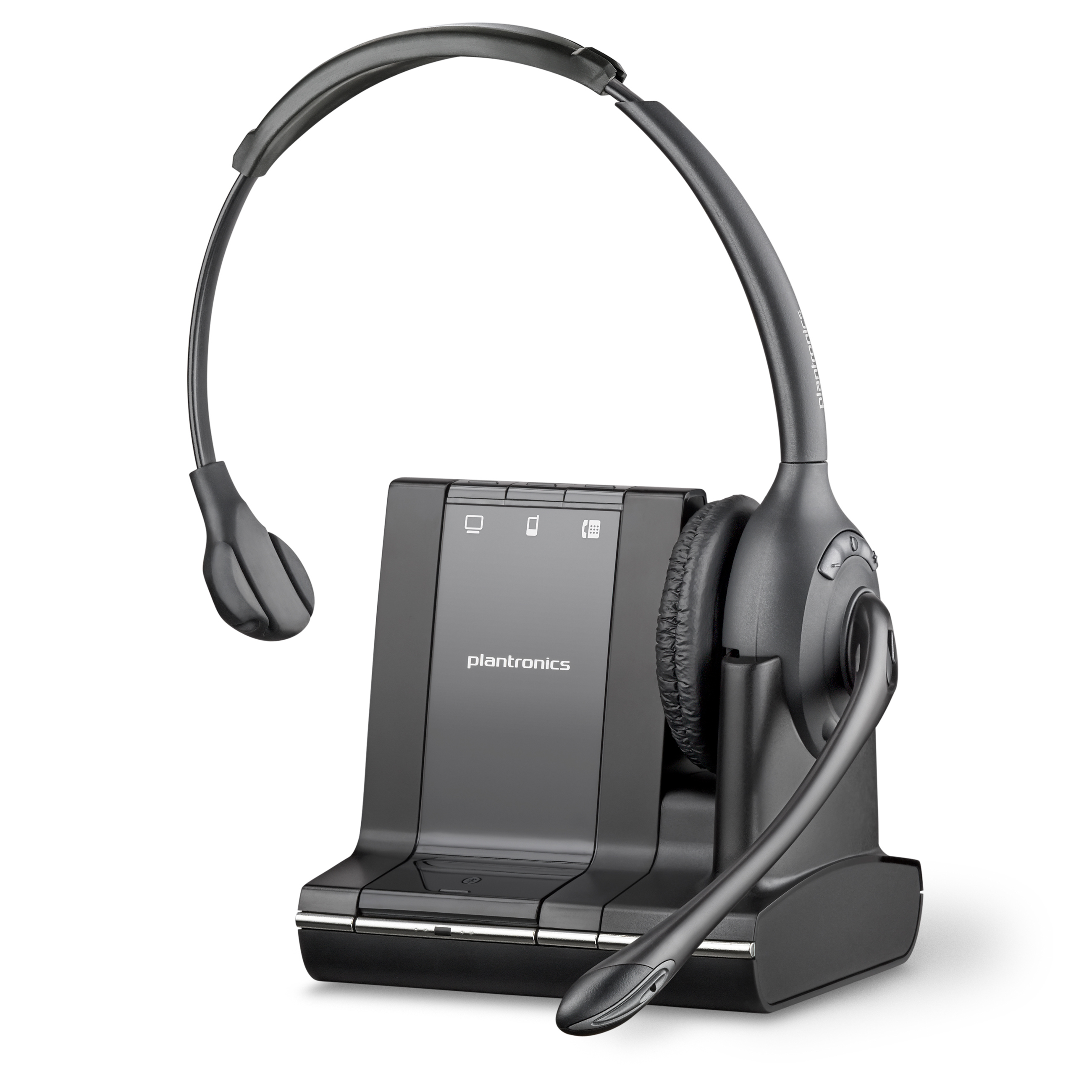 Plantronics Savi W710 DECT - On-ear Headset - Schwarz - Neu