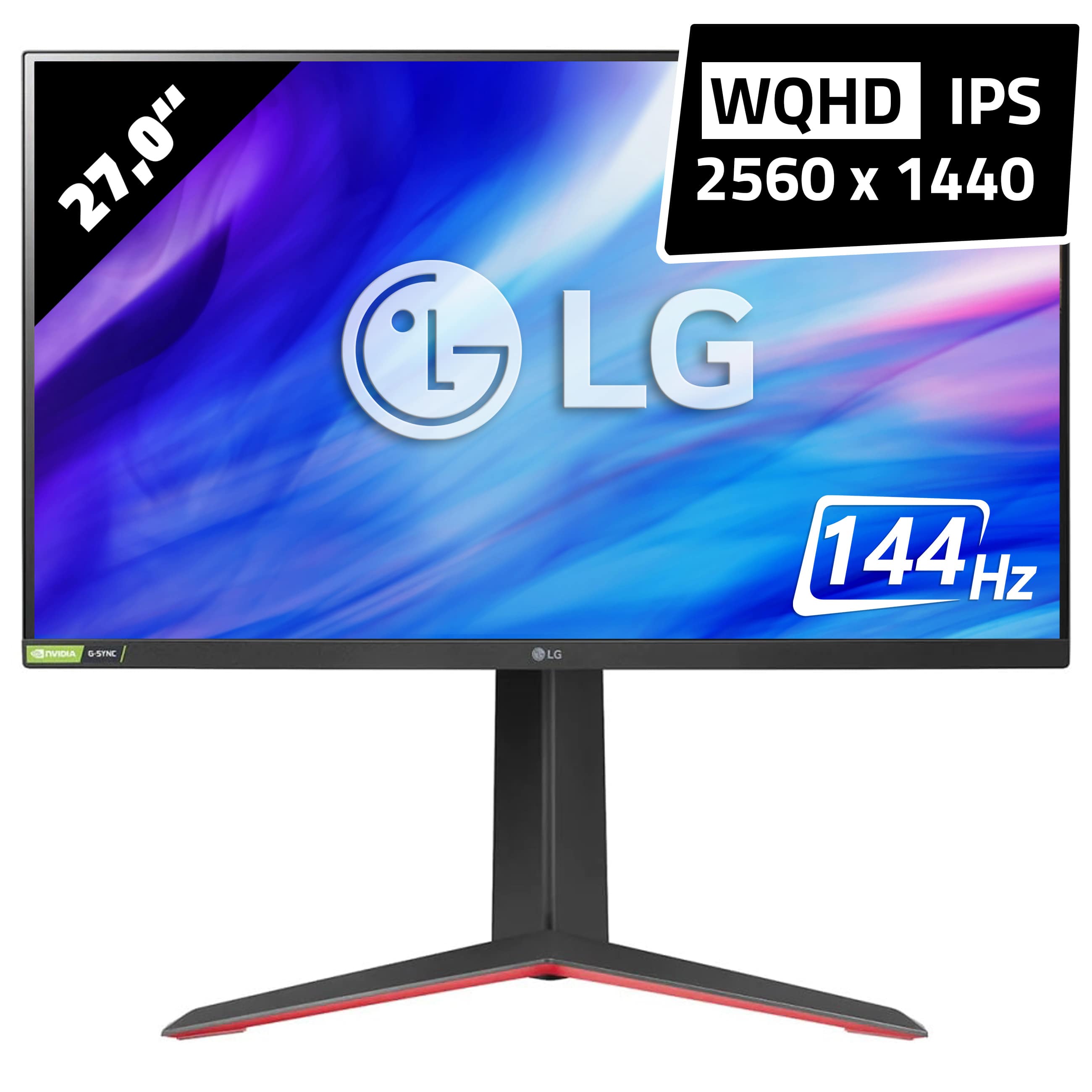 LG UltraGear 27GP850P-B Gaming Monitor - 2560 x 1440 - WQHD - 27,0 Zoll - 1 ms - Schwarz
