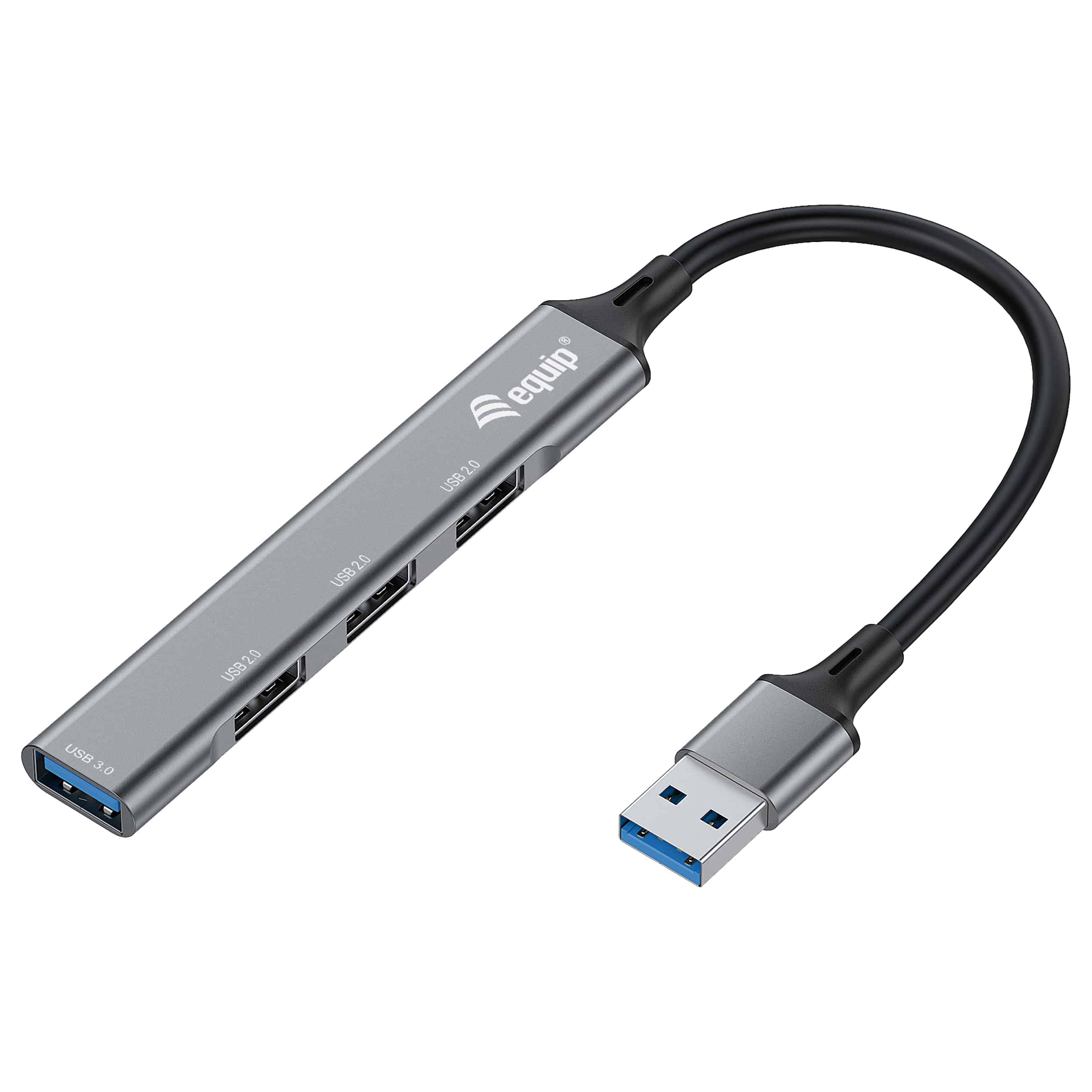 Equip 4-Port USB 3.0 - USB Hub - Grau - Neu