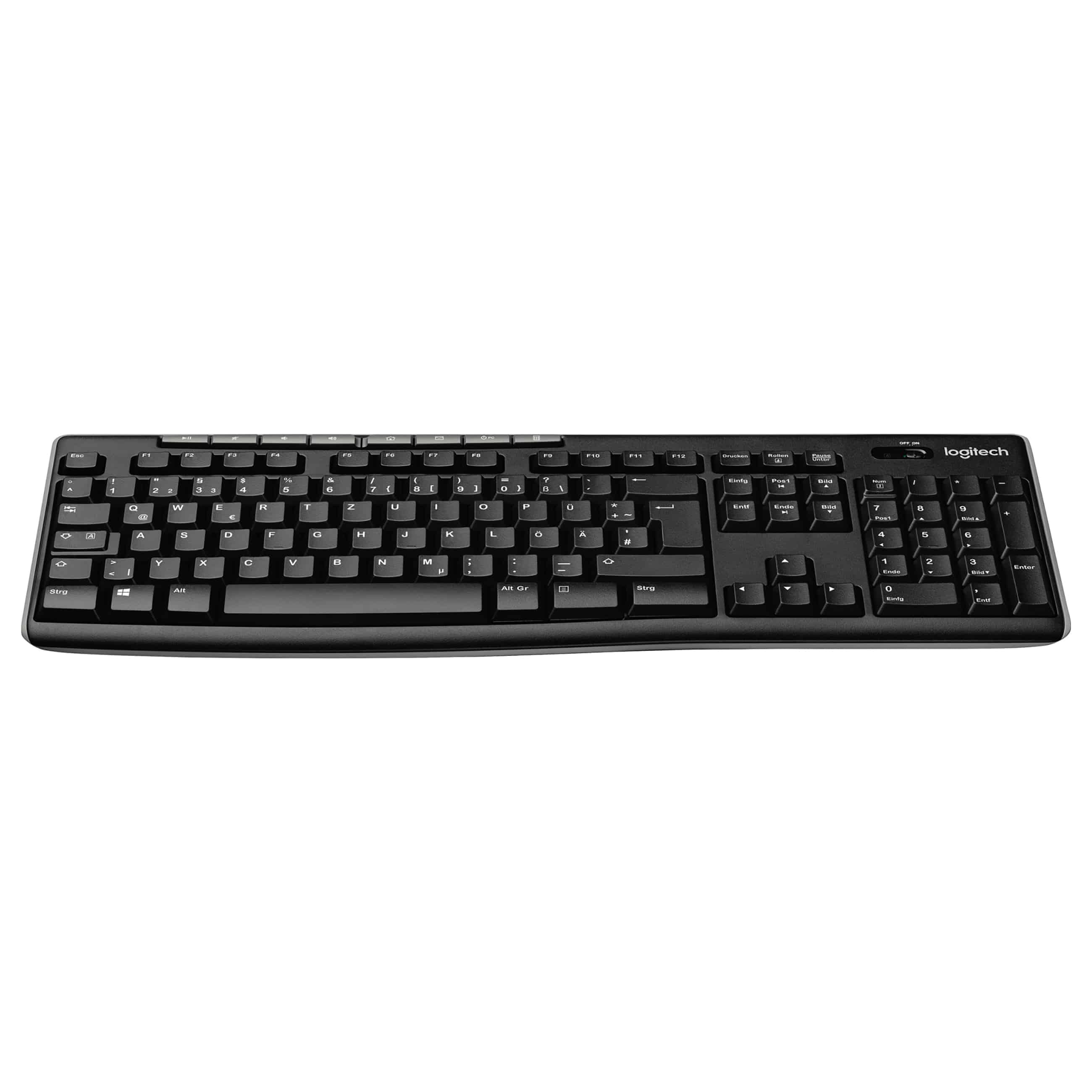 Logitech K270 - kabellose Tastatur - Schwarz - Neu