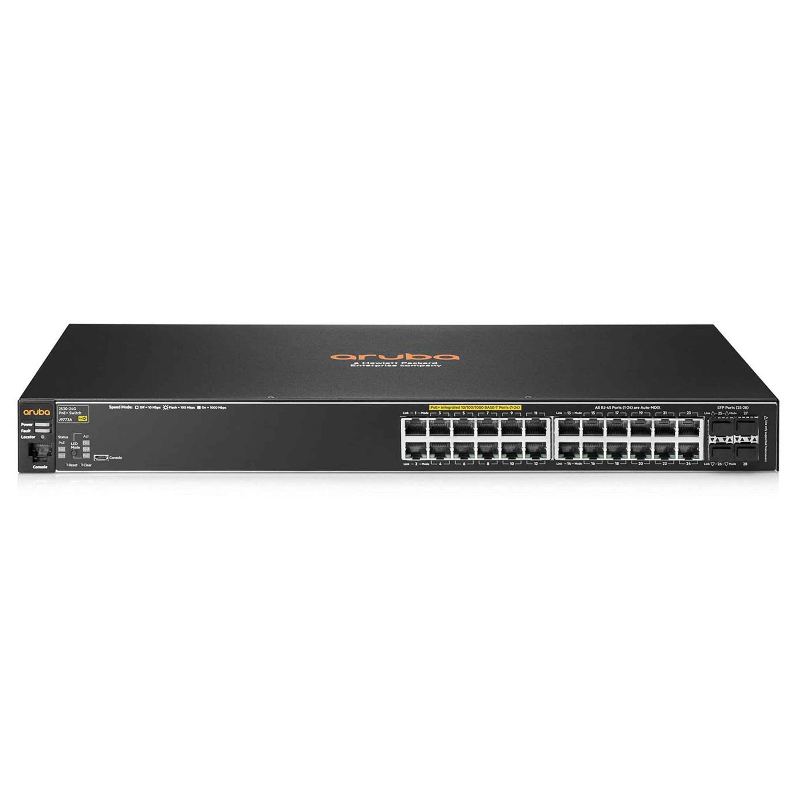 HPE Aruba 2530-24G-POE+ (J9773A) -  PoE Switch