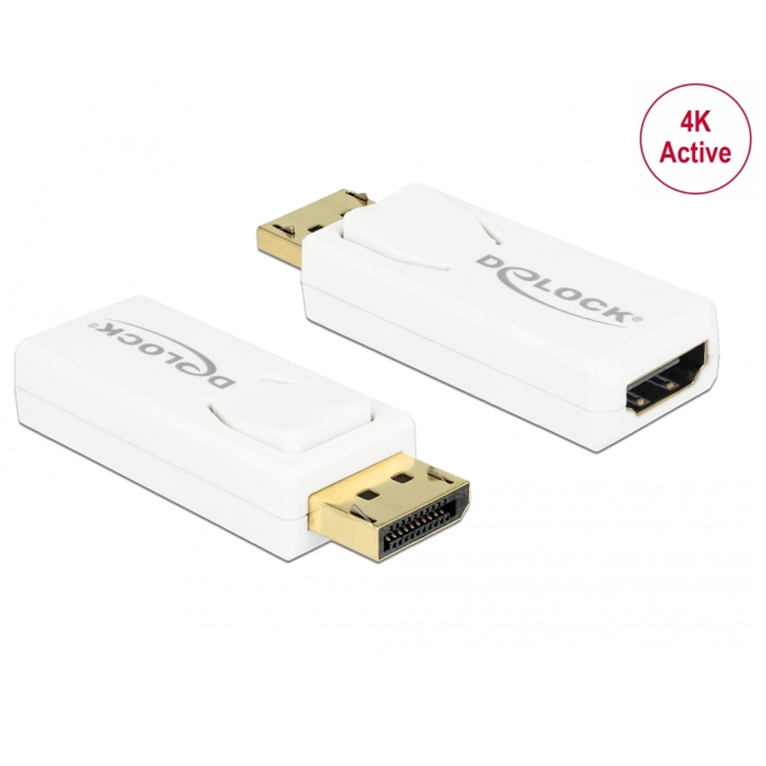 Delock DisplayPort 1.2 auf HDMI - Video Adapter - Weiß - Neu