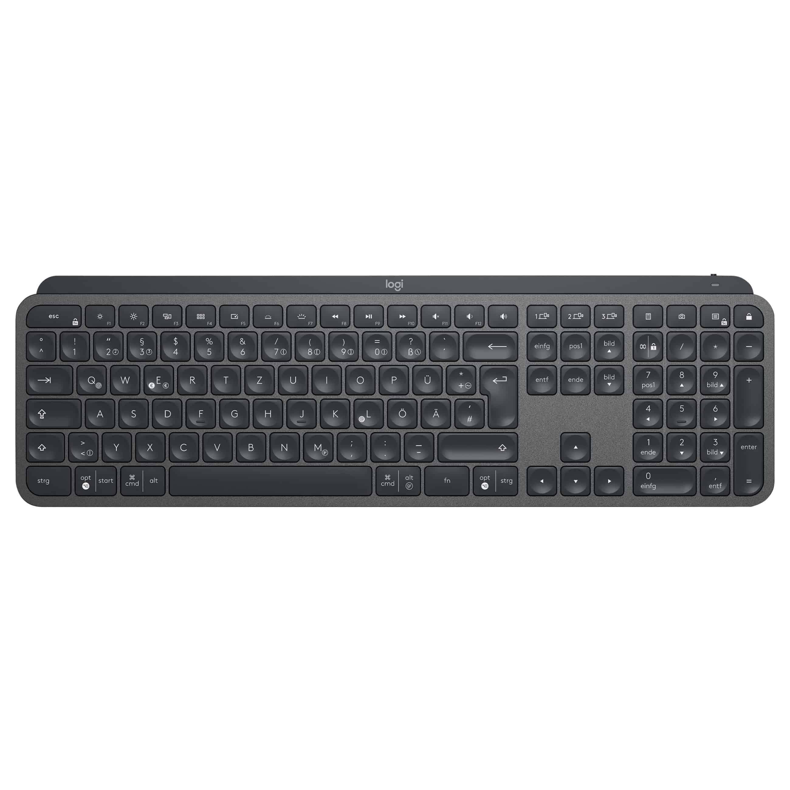 Logitech Unify MX Keys for Mac - kabellose Tastatur - Grau - Neu