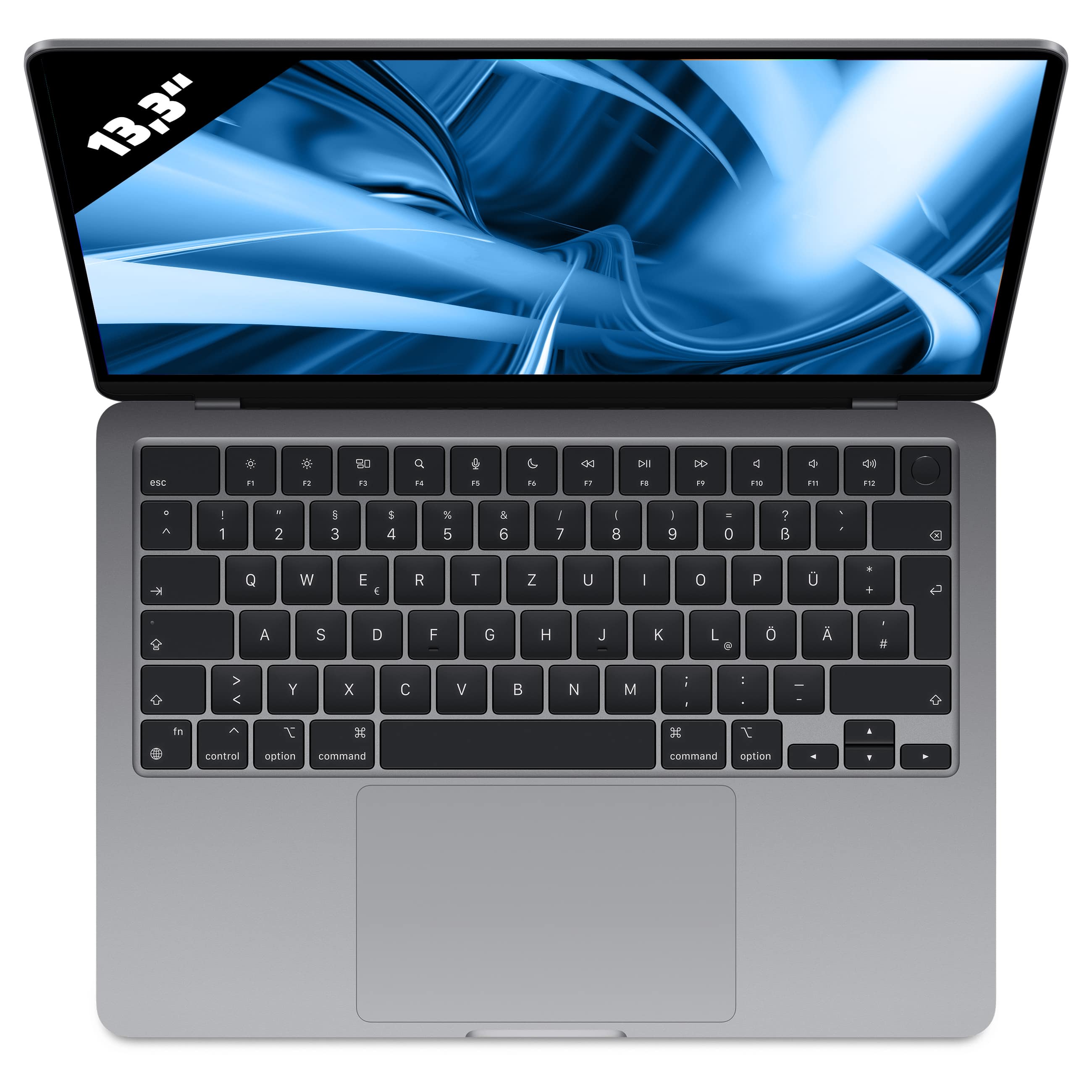 Apple MacBook Air 13 (2020) 

 - 13,3 Zoll - Apple M1 @ 3,2 GHz - 8 GB DDR4 - 256 GB SSD - 2560 x 1600 WQXGA - macOS - Space Gray
