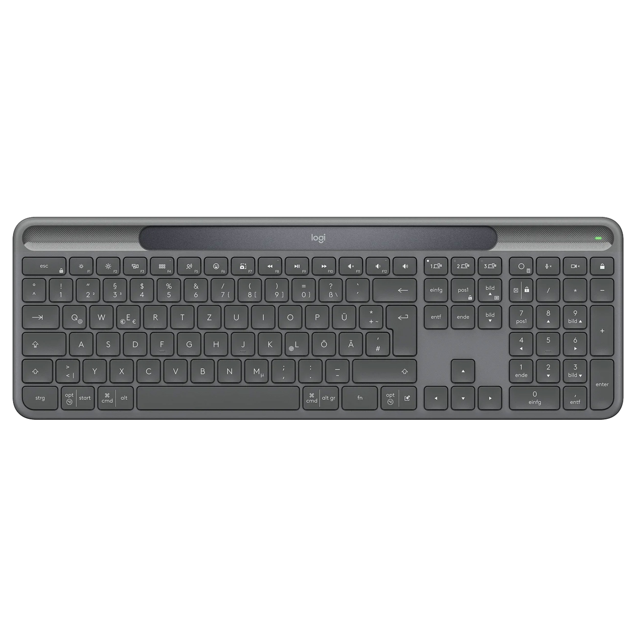 Logitech Signature Slim Solar+ K980 for Business - Lichtbetriebene kabellose Tastatur