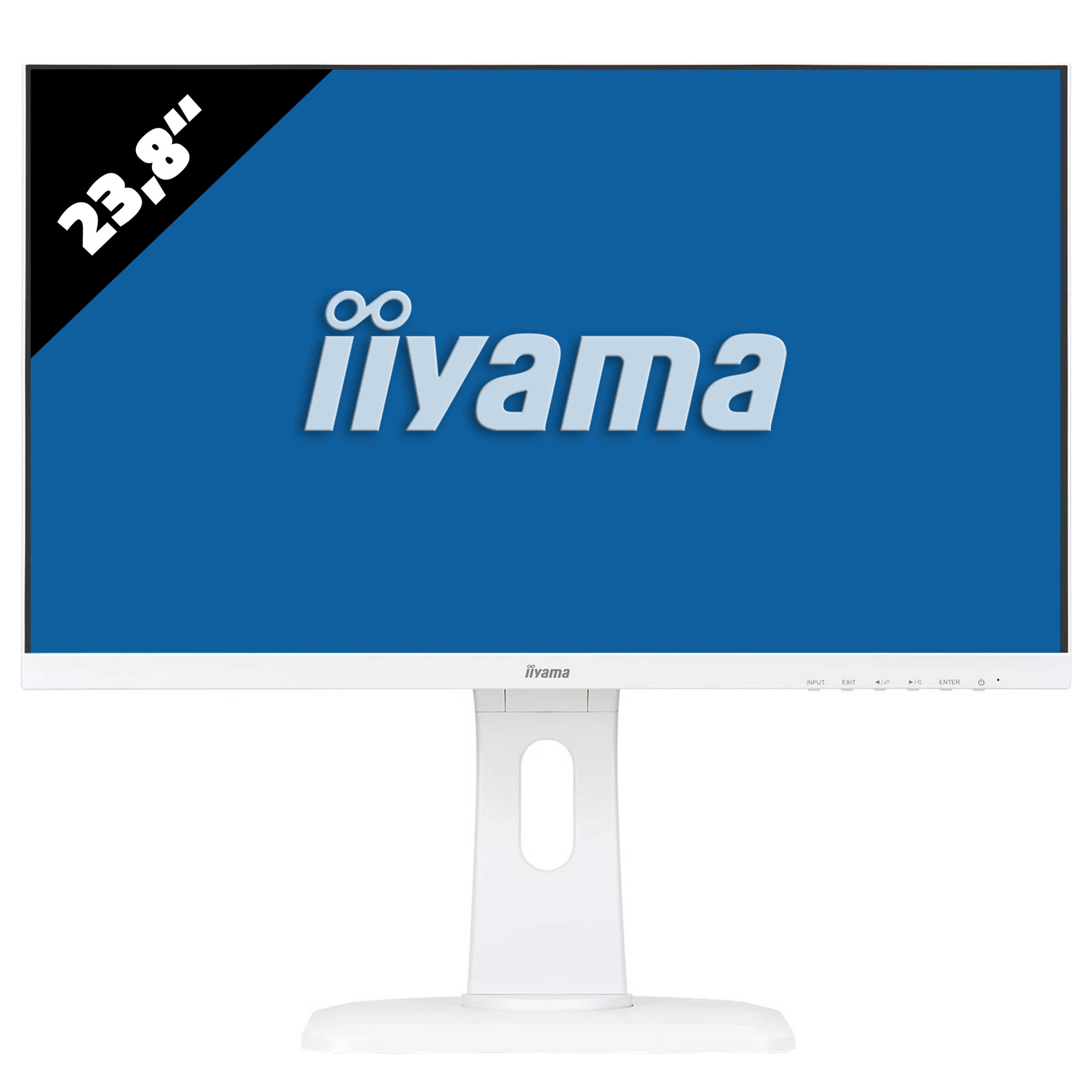 Image of 60,5cm/23,8'' (1920x1080) Iiyama ProLite XUB2492HSU-W1 LED Full HD IPS VGA HDMI DisplayPort USB 2.0