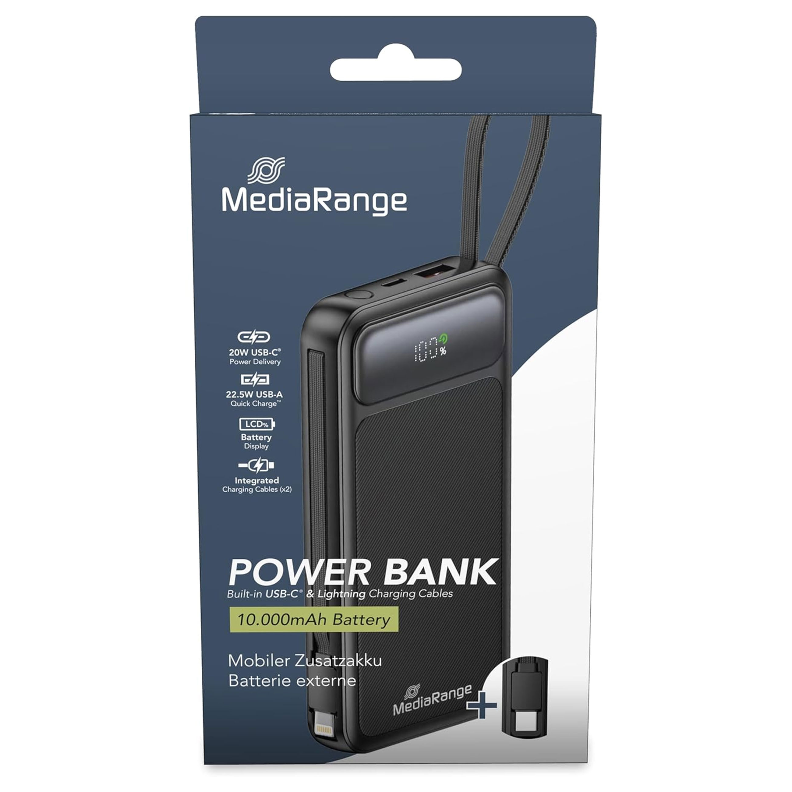 MediaRange Mobile Charger 10000mAh - Powerbank