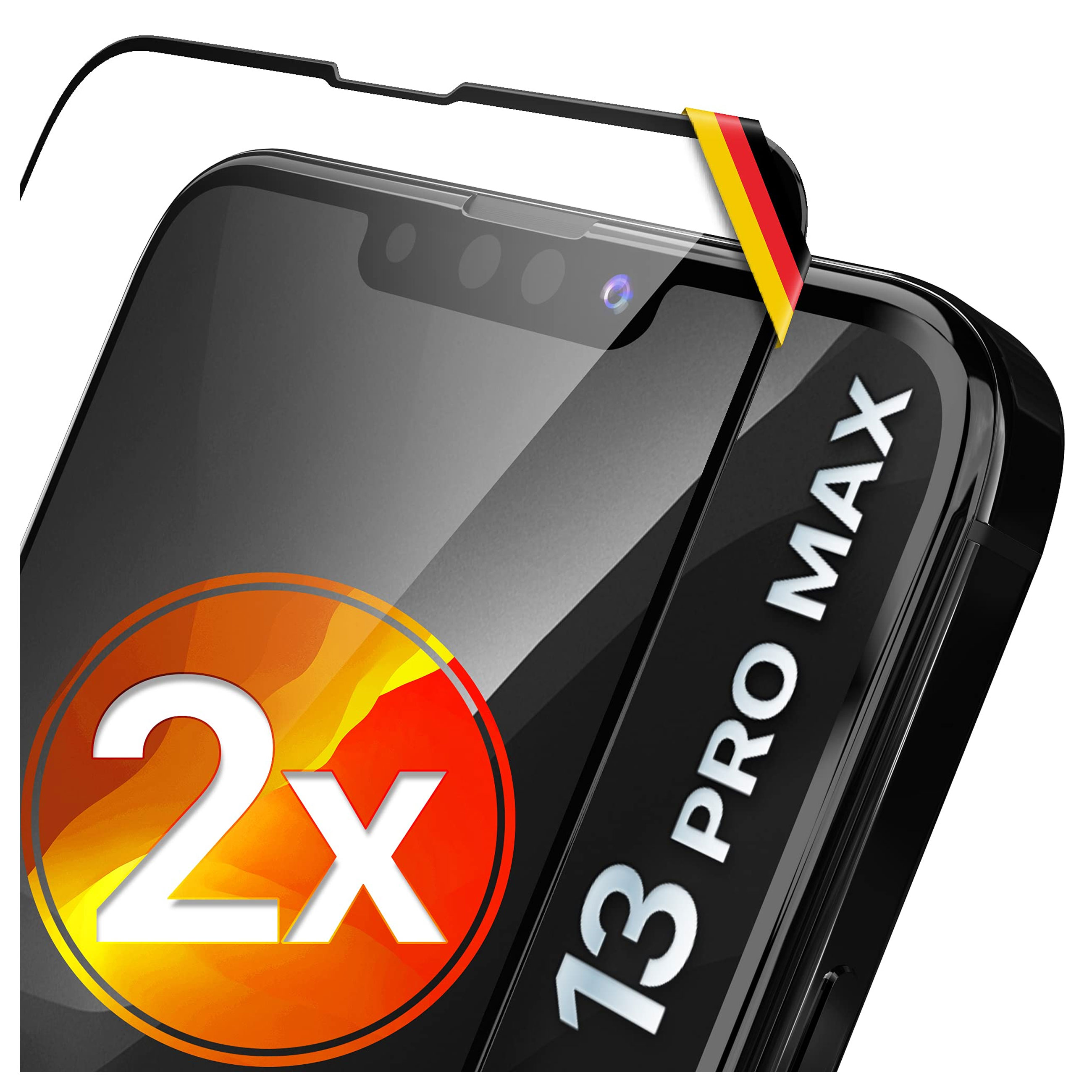 UTECTION 2X Full Screen Schutzglas - Smartphone BildschirmschutzOVP geöffnet - geöffnet