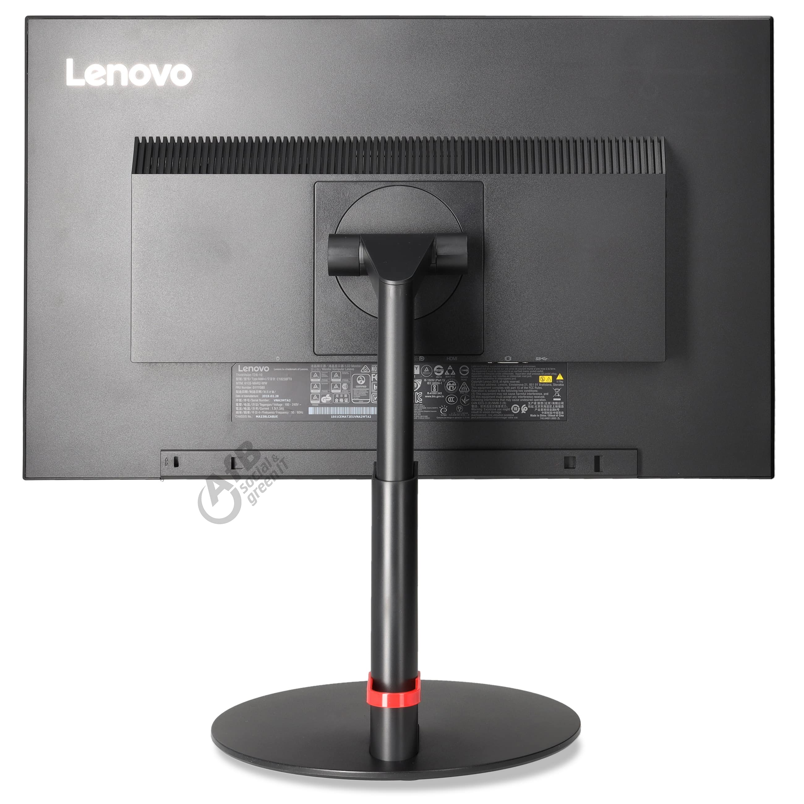 Lenovo ThinkVision T24i-10 - 1920 x 1080 - FHD - 23,8 Zoll - 4 ms - Schwarz