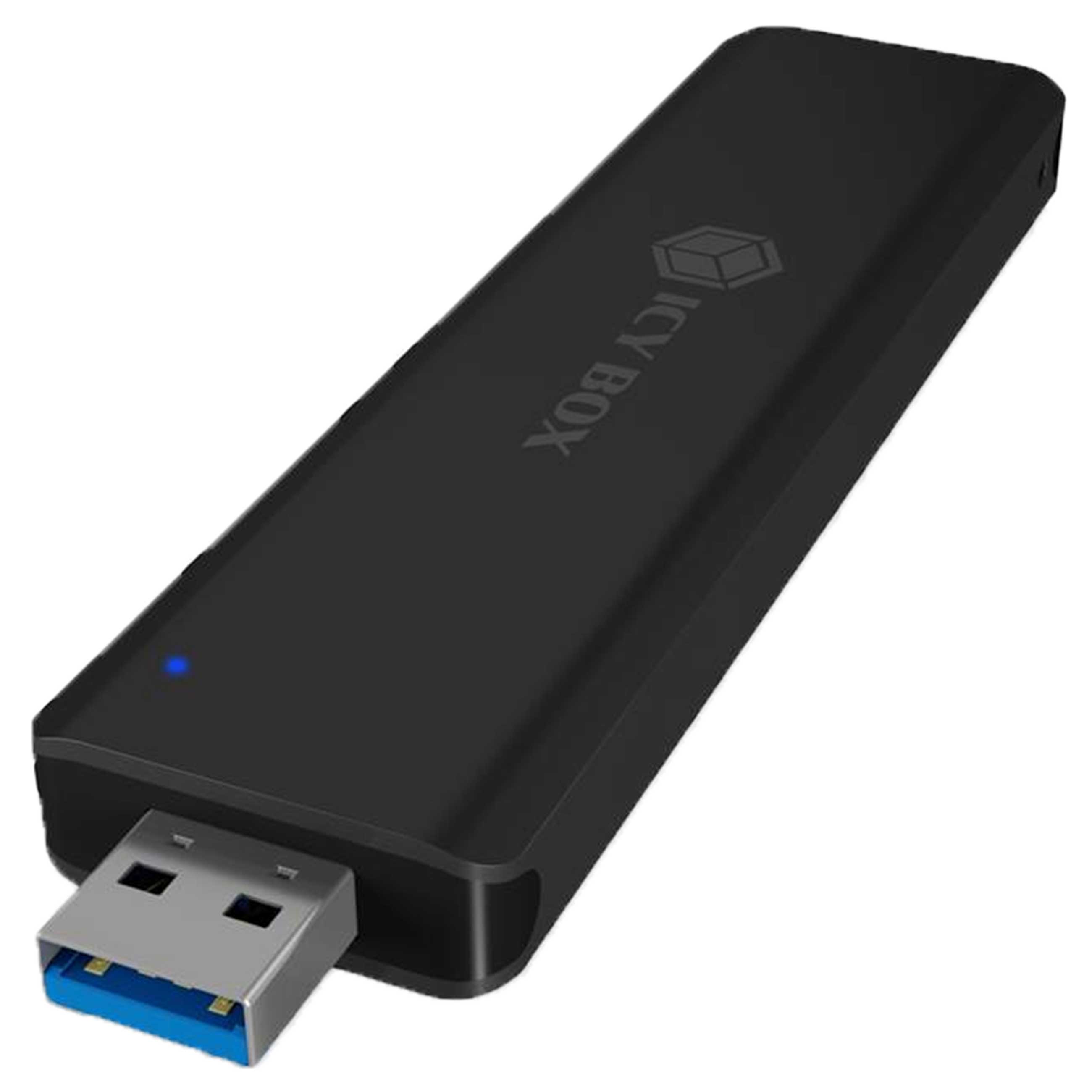 ICY BOX Gehäuse mit einfahrbarem USB 3.1 - M.2 Festplattengehäuse