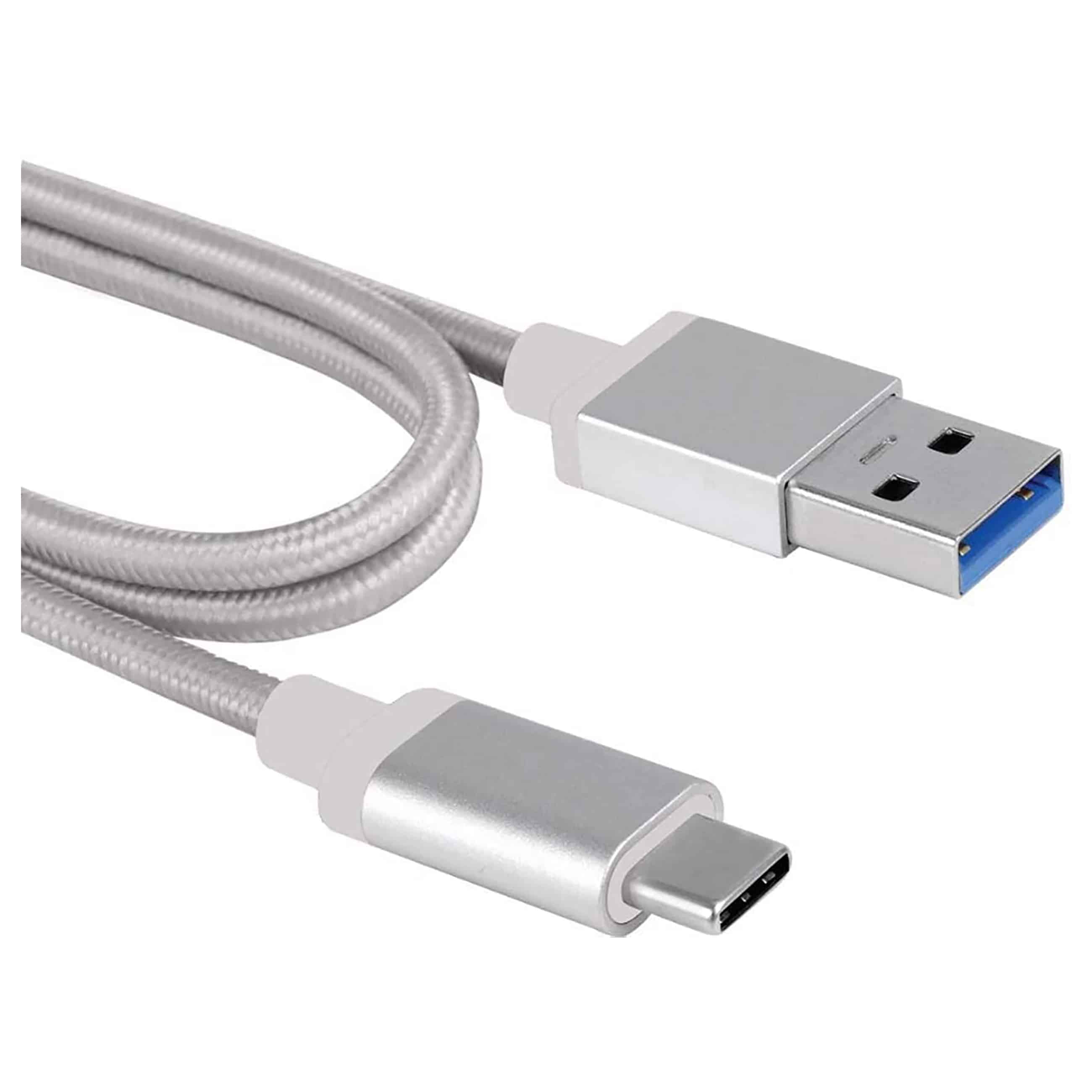 MicroConnect USB-C auf USB 3.0 - Ladekabel - Silber - Neu