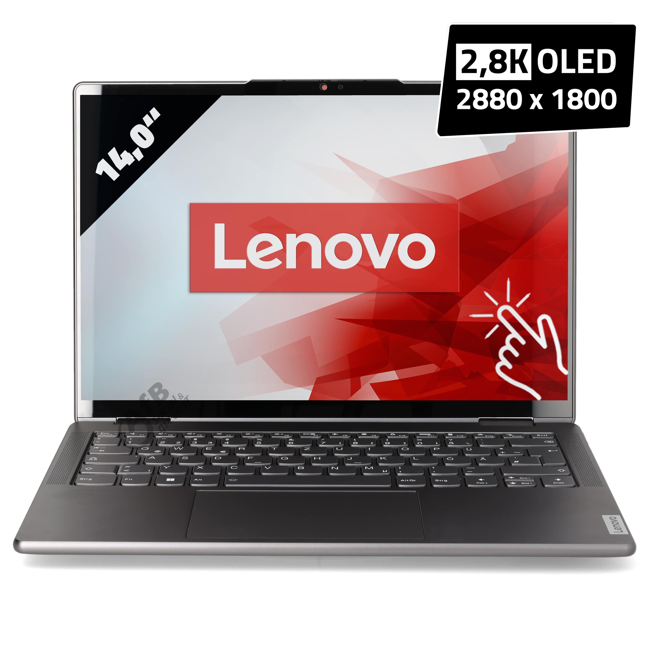 Lenovo Yoga 7 14ARB7  

 - 14,0 Zoll - AMD Ryzen 7 6800U @ 2,7 GHz - 16 GB DDR5 - 500 GB SSD - 2880 x 1800 - Touchscreen - Windows 11 Home