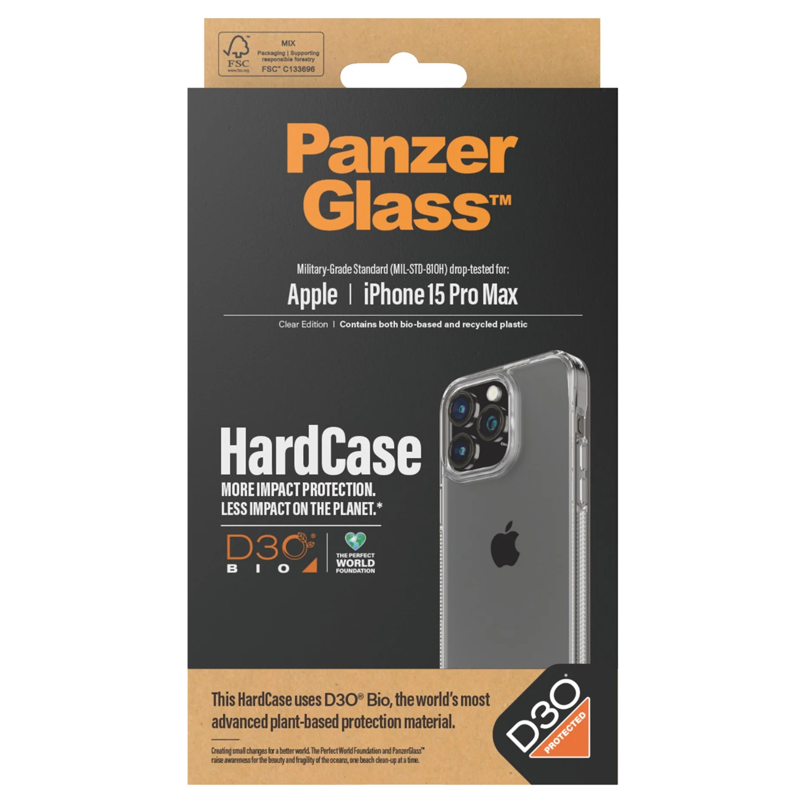 PANZERGLASS Hardcase Hülle mit D3O - Smartphone Schutzhülle