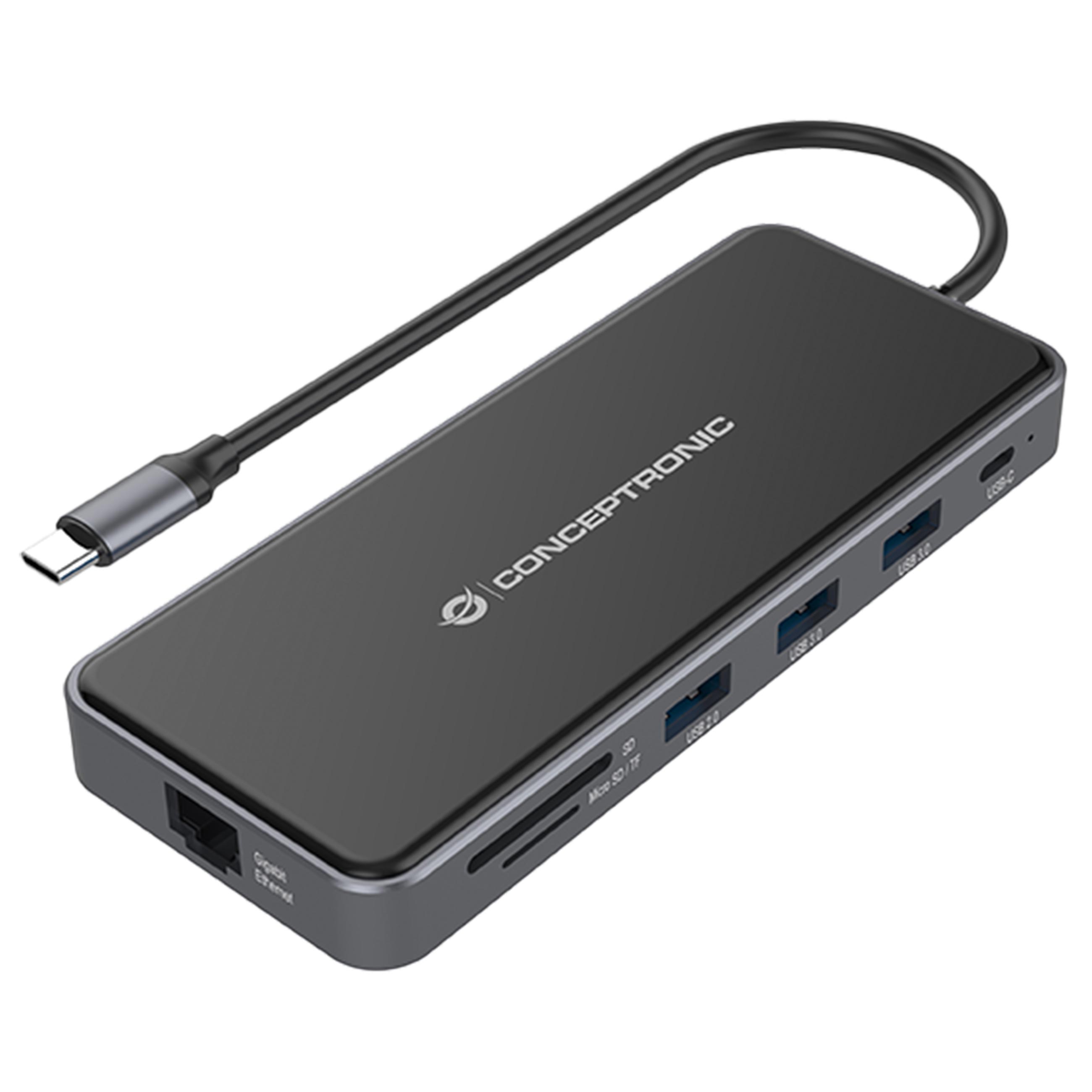 Conceptronic DONN15G 12-in-1 - Dockingstation Neuware