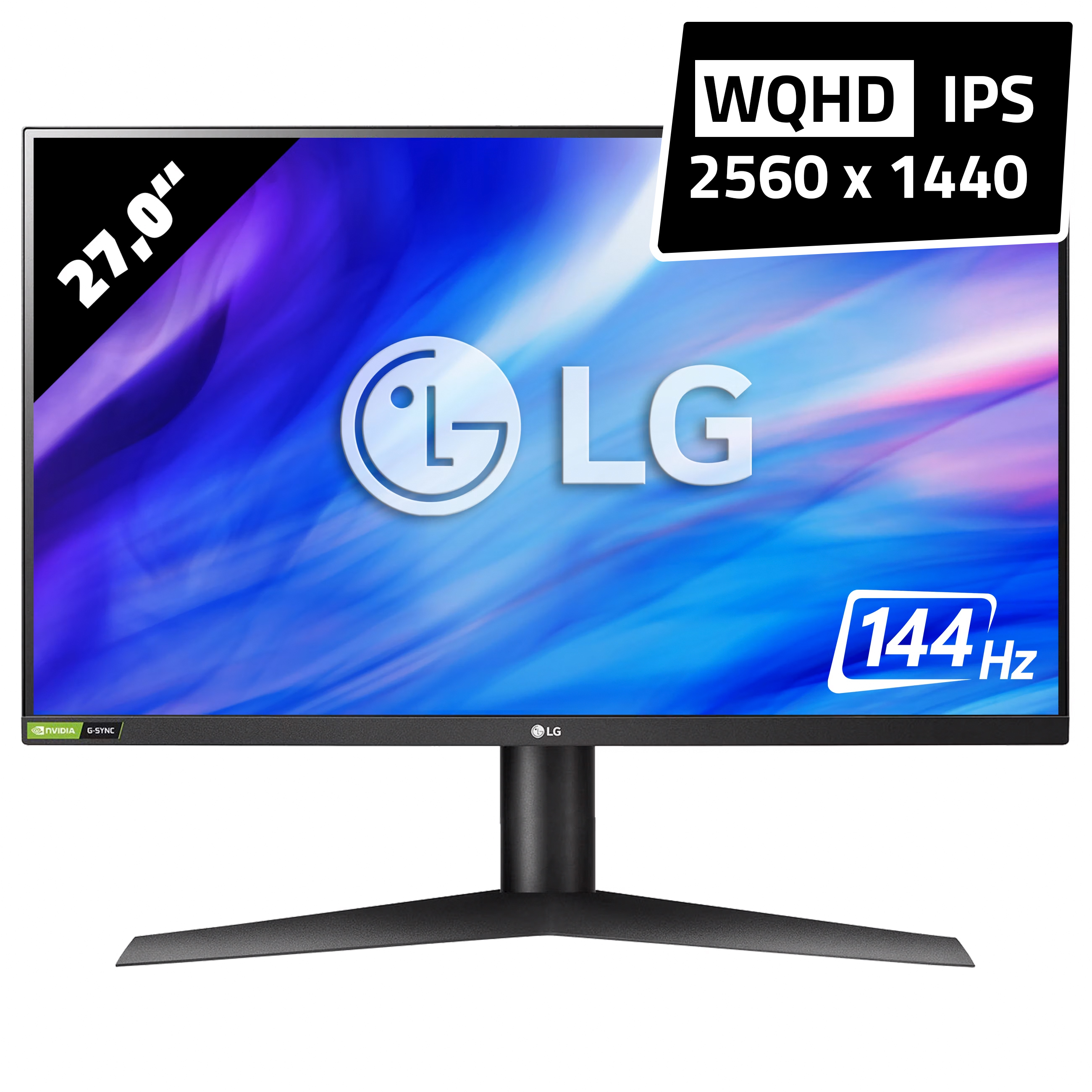 LG 27GN800P-B UltraGear Gaming Monitor - 2560 x 1440 - WQHD