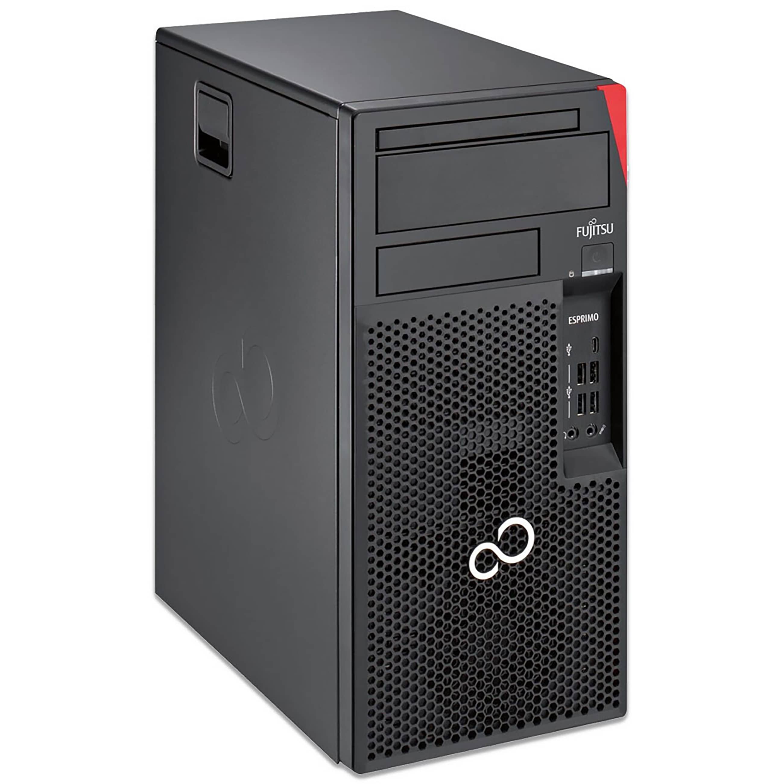 Fujitsu Esprimo P558 - Tower - Intel Core i3 9100 @ 3,6 GHz - 8 GB DDR4 - 250 GB SSD - Windows 11 Professional