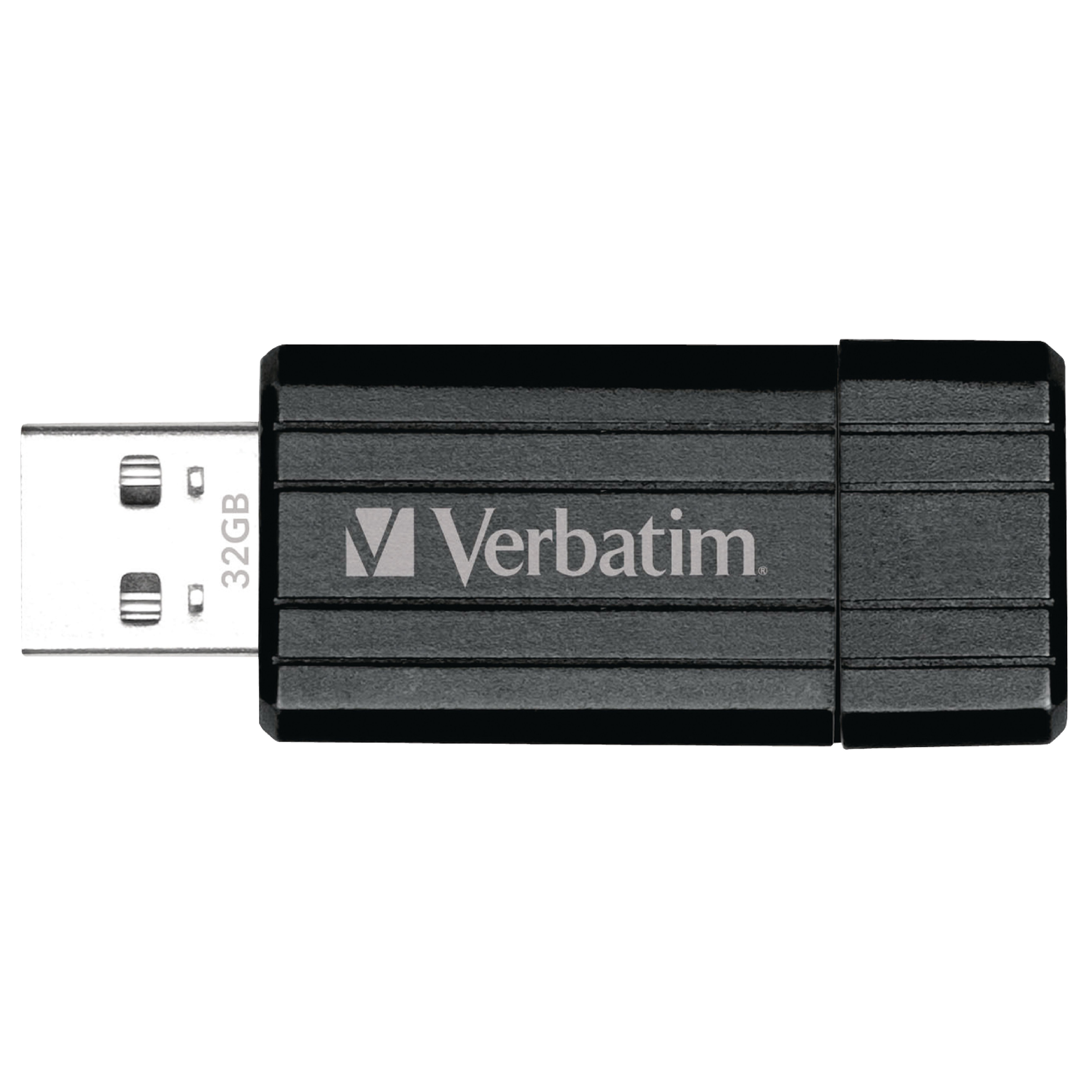 Verbatim PinStripe - USB-Stick 32 GB - Schwarz