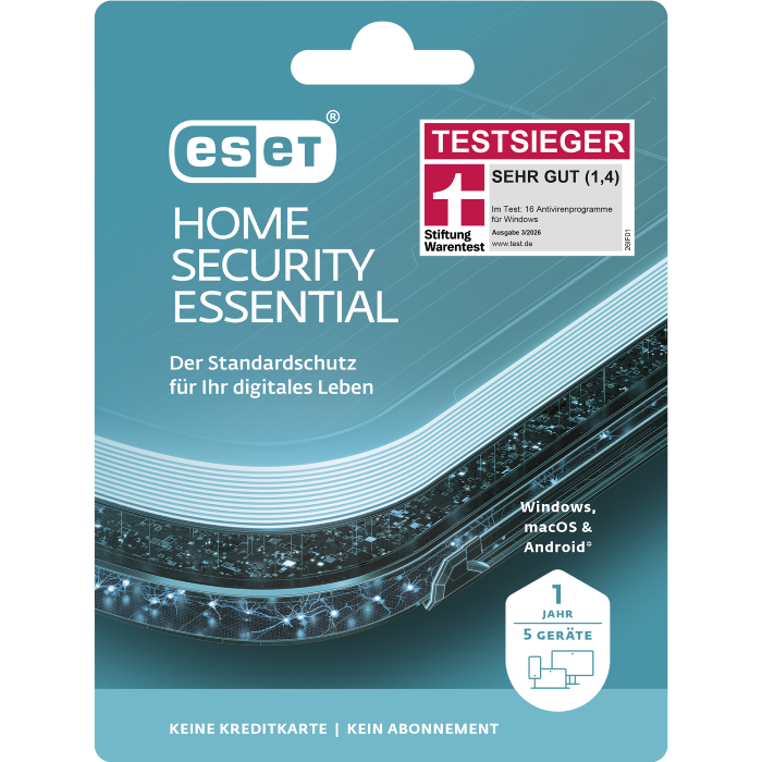 Die Grafik zeigt ein Virenschutz von ESET