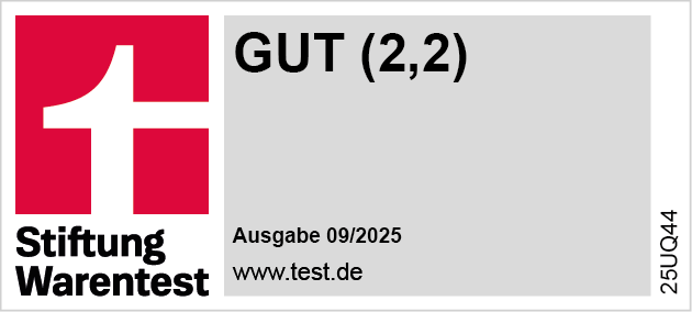 Testsieger bei Stiftung Warentest