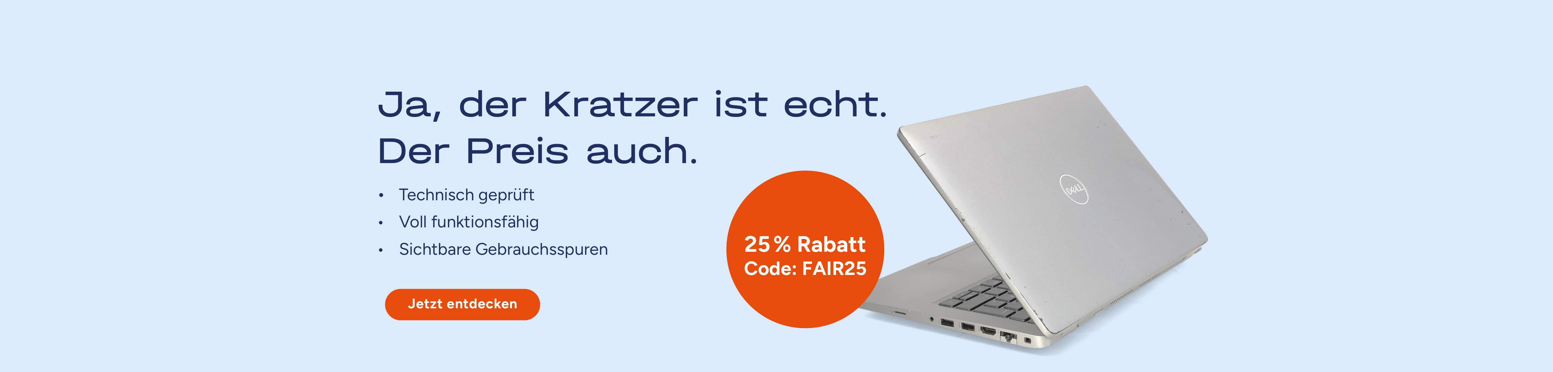 Die Grafik zeigt ein Banner mit der Aufschrift „Grading Fair“ und einen Laptop im Zustand „Grading Fair
