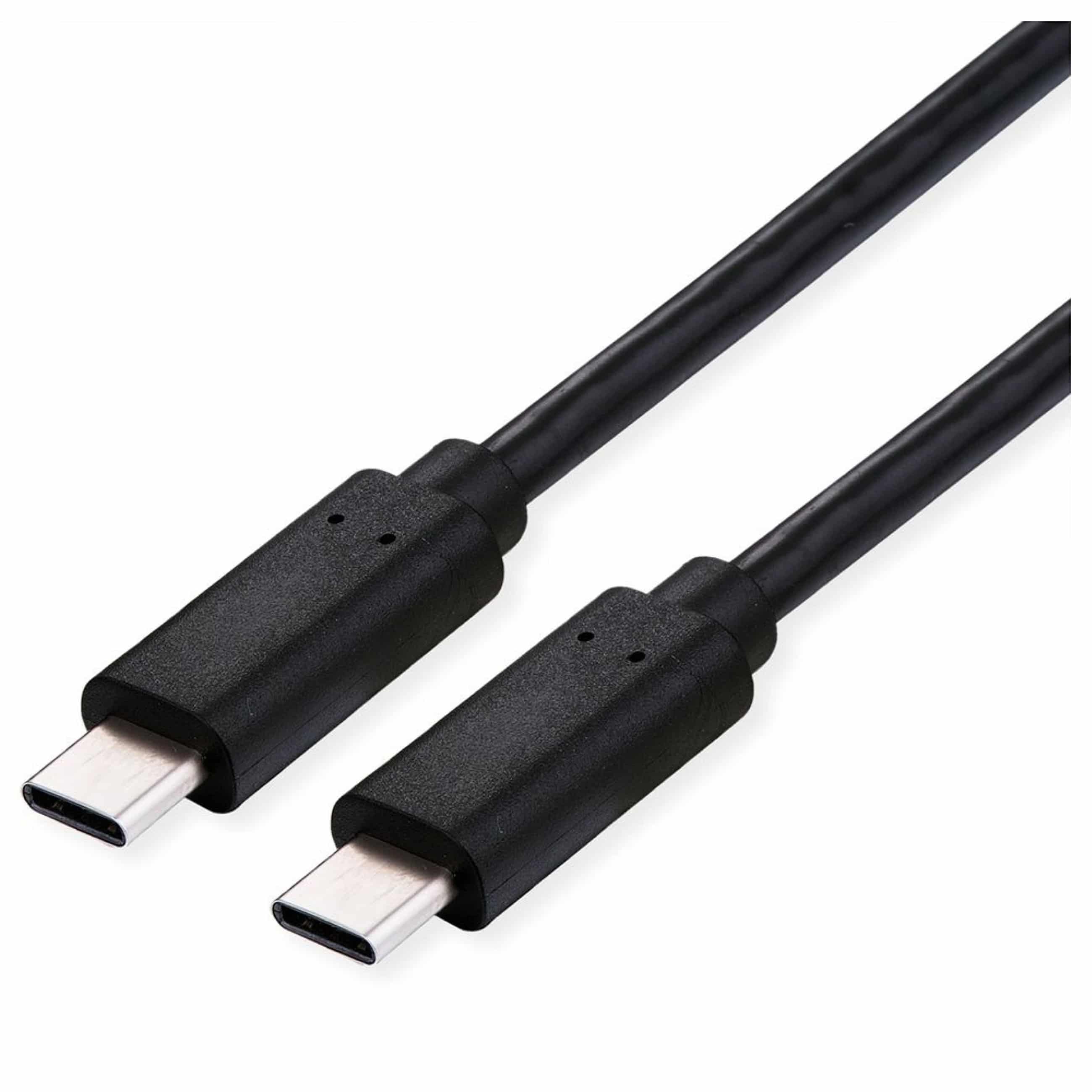 ROLINE USB-C auf USB-C - Ladekabel - Schwarz - Neu