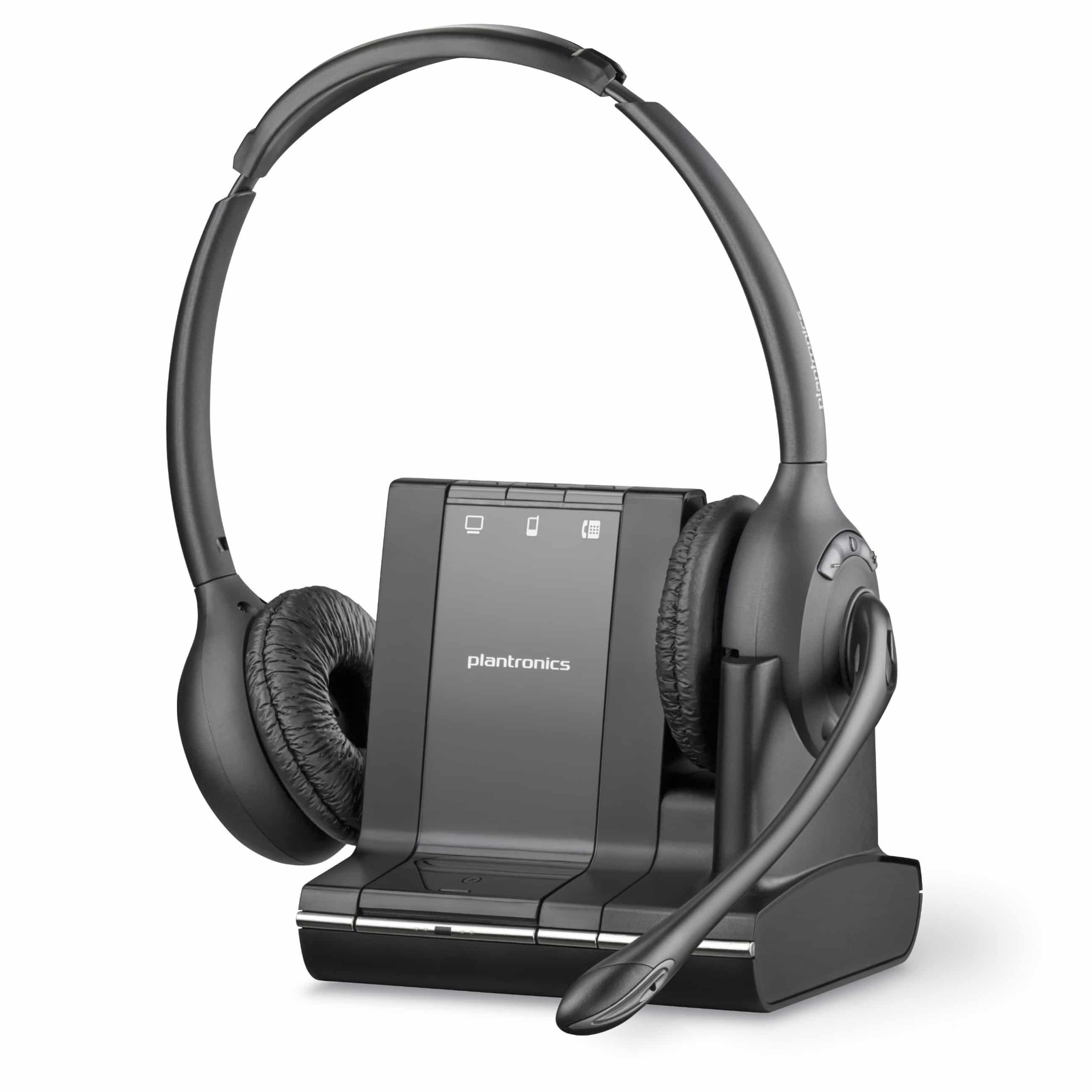 Plantronics Savi W720 DECT - On-ear Headset - Schwarz - Neu