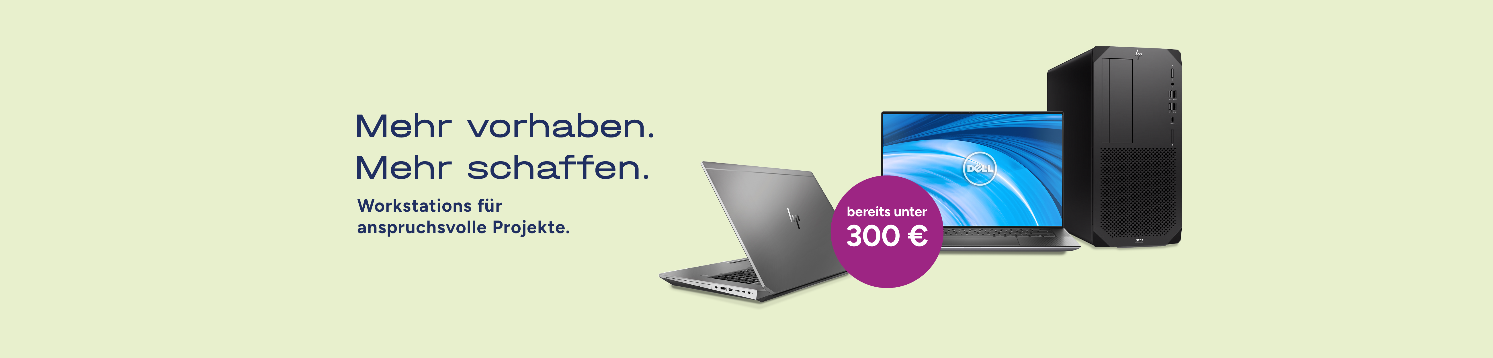 Die Grafik zeigt verschiedene Workstations.