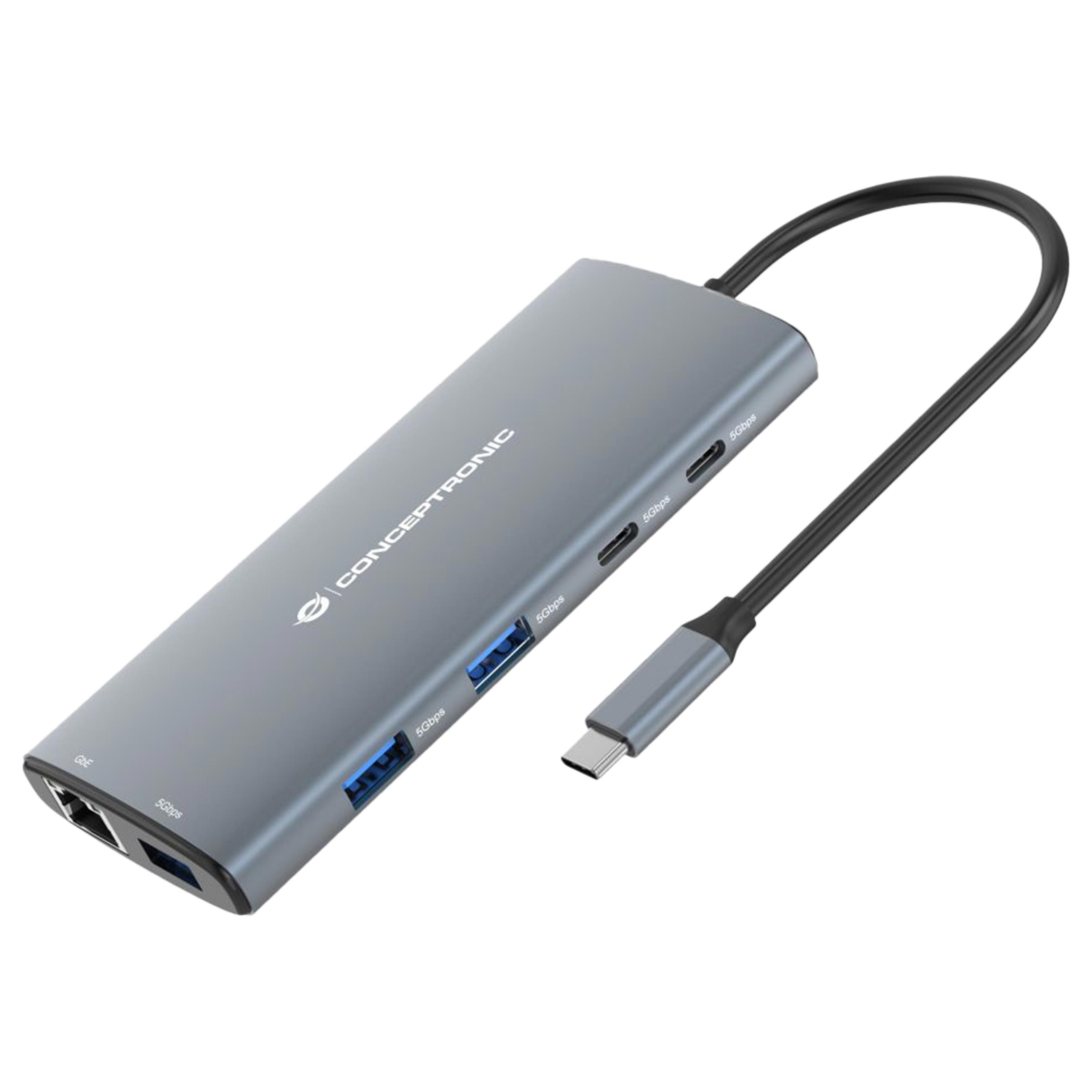 Conceptronic DONN06G 10-in-1 - Dockingstation Neuware